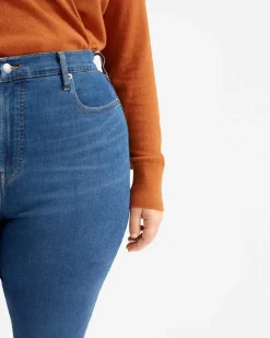 Everlane Jackets & Coats|Jackets*The Authentic Stretch High-Rise Skinny Deep Atlantic