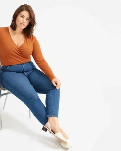Everlane Jackets & Coats|Jackets*The Authentic Stretch High-Rise Skinny Deep Atlantic