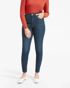 Everlane Jackets & Coats|Jackets*The Authentic Stretch High-Rise Skinny Deep Atlantic