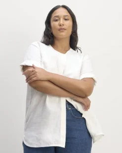 Everlane Tops*The Bib Shirt in Linen