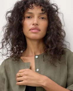 Everlane Tops*The Bib Shirt in Linen