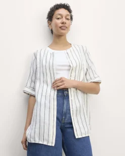 Everlane Tops*The Bib Shirt in Linen