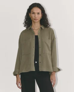 Everlane Tops*The Boxy Overshirt in Buttersoft