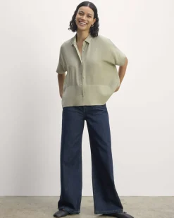 Everlane Tops*The Boxy Shirt in Washable Silk
