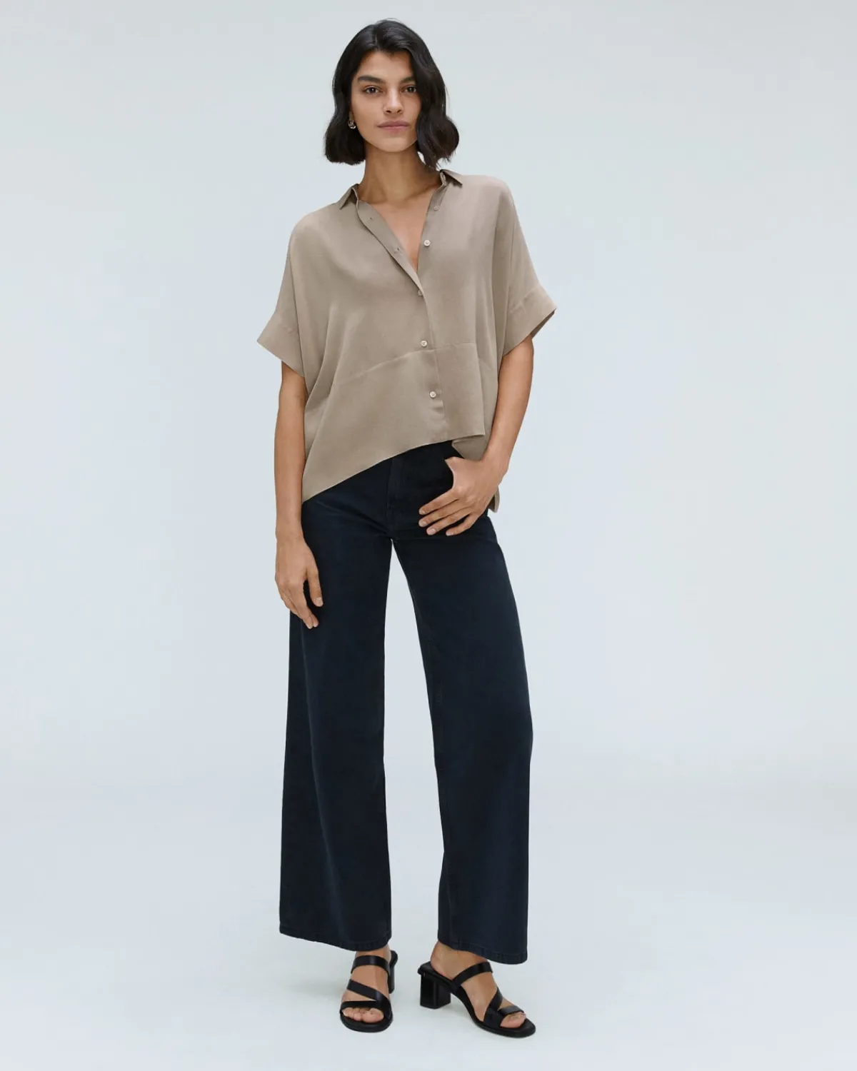 Everlane Tops*The Boxy Shirt in Washable Silk