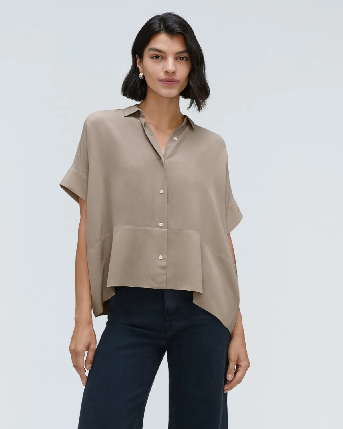 Everlane Tops*The Boxy Shirt in Washable Silk