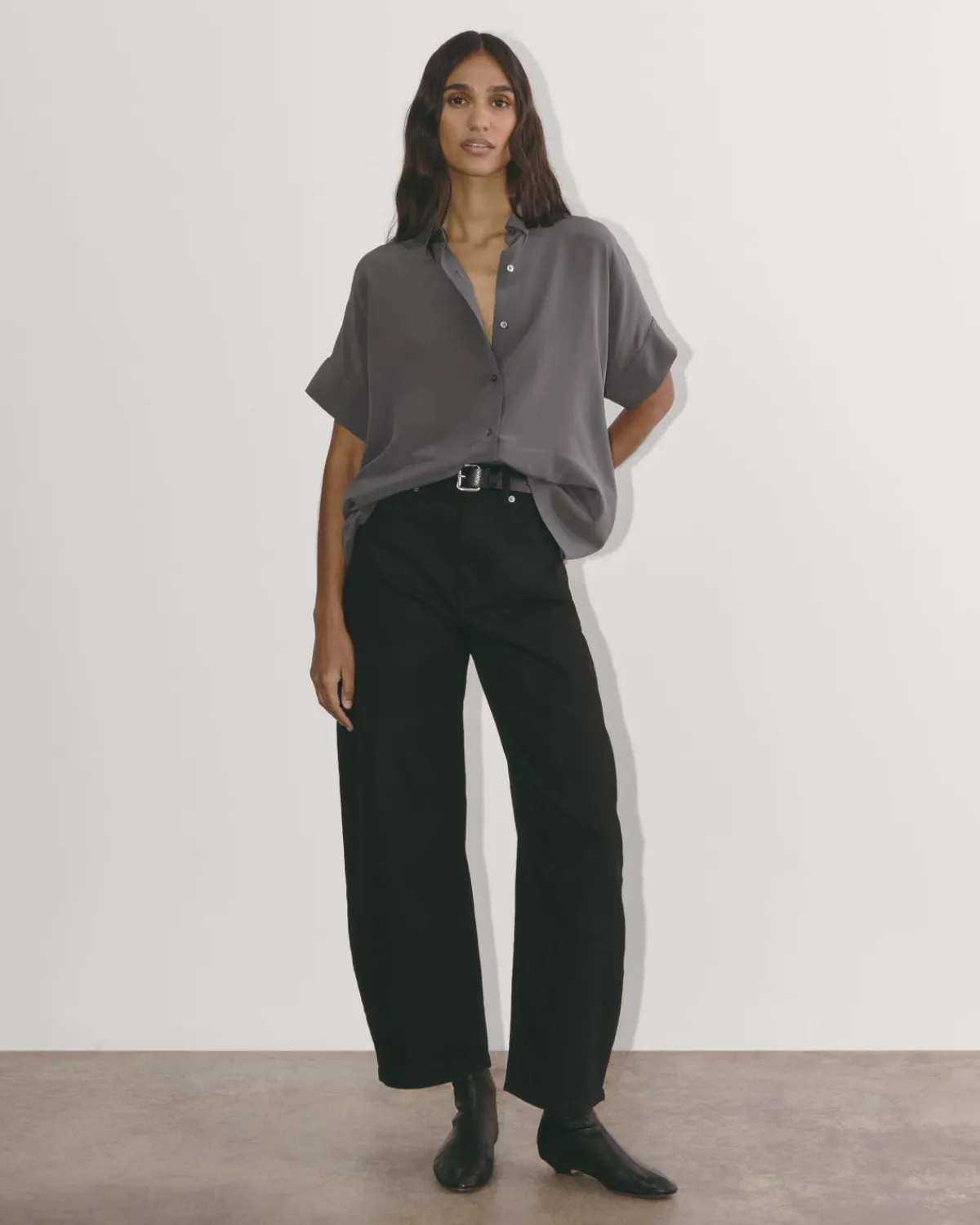 Everlane Tops*The Boxy Shirt in Washable Silk