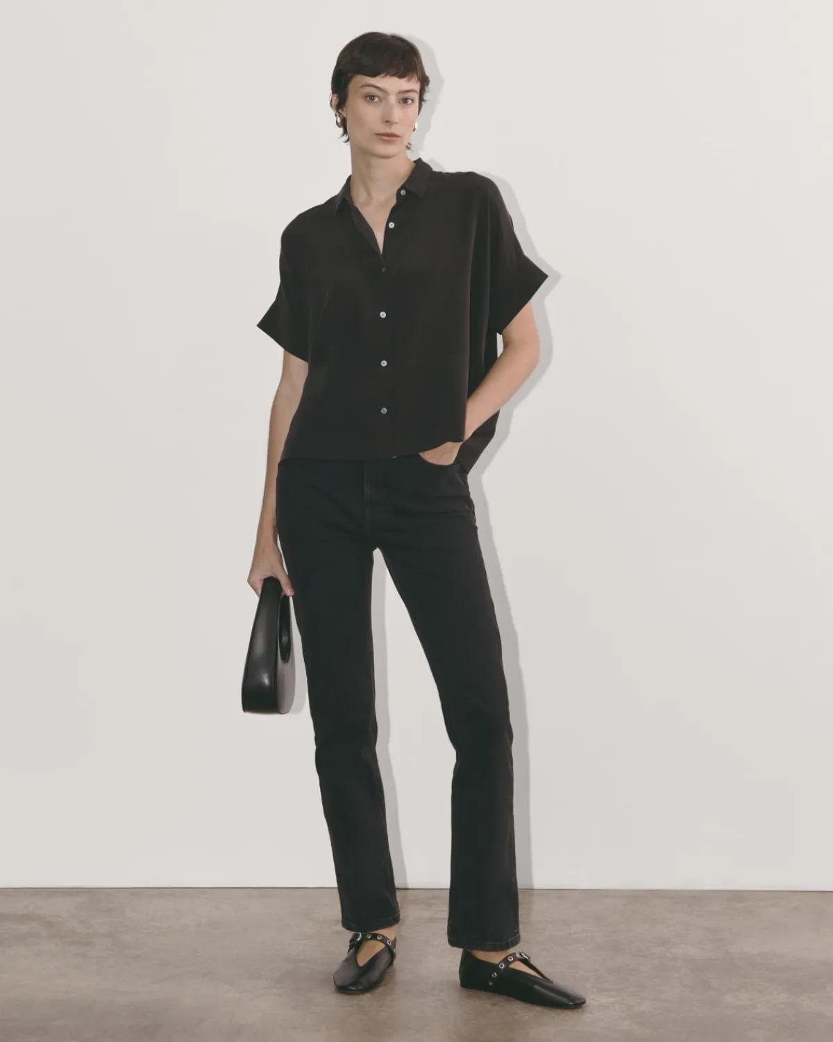 Everlane Tops*The Boxy Shirt in Washable Silk