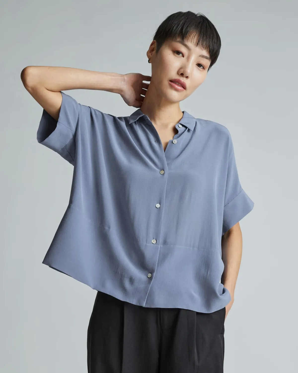Everlane Tops*The Boxy Shirt in Washable Silk