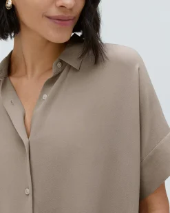 Everlane Tops*The Boxy Shirt in Washable Silk