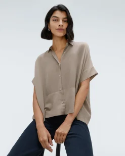 Everlane Tops*The Boxy Shirt in Washable Silk