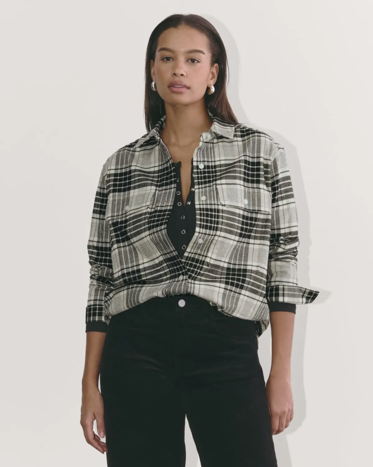 Everlane Tops*The Boyfriend Shirt in Flannel