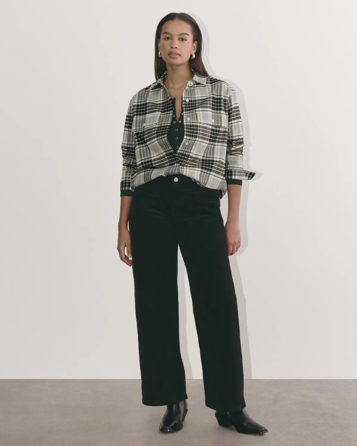 Everlane Tops*The Boyfriend Shirt in Flannel