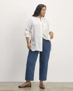 Everlane Tops*The Boyfriend Shirt in Washable Silk