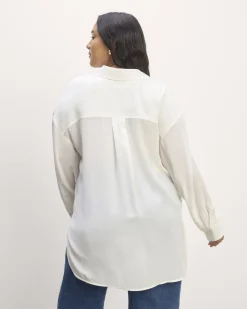 Everlane Tops*The Boyfriend Shirt in Washable Silk