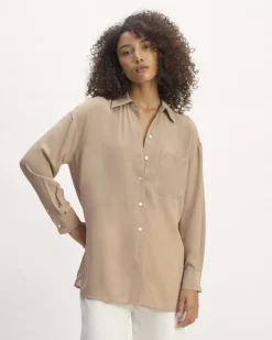 Everlane Tops*The Boyfriend Shirt in Washable Silk