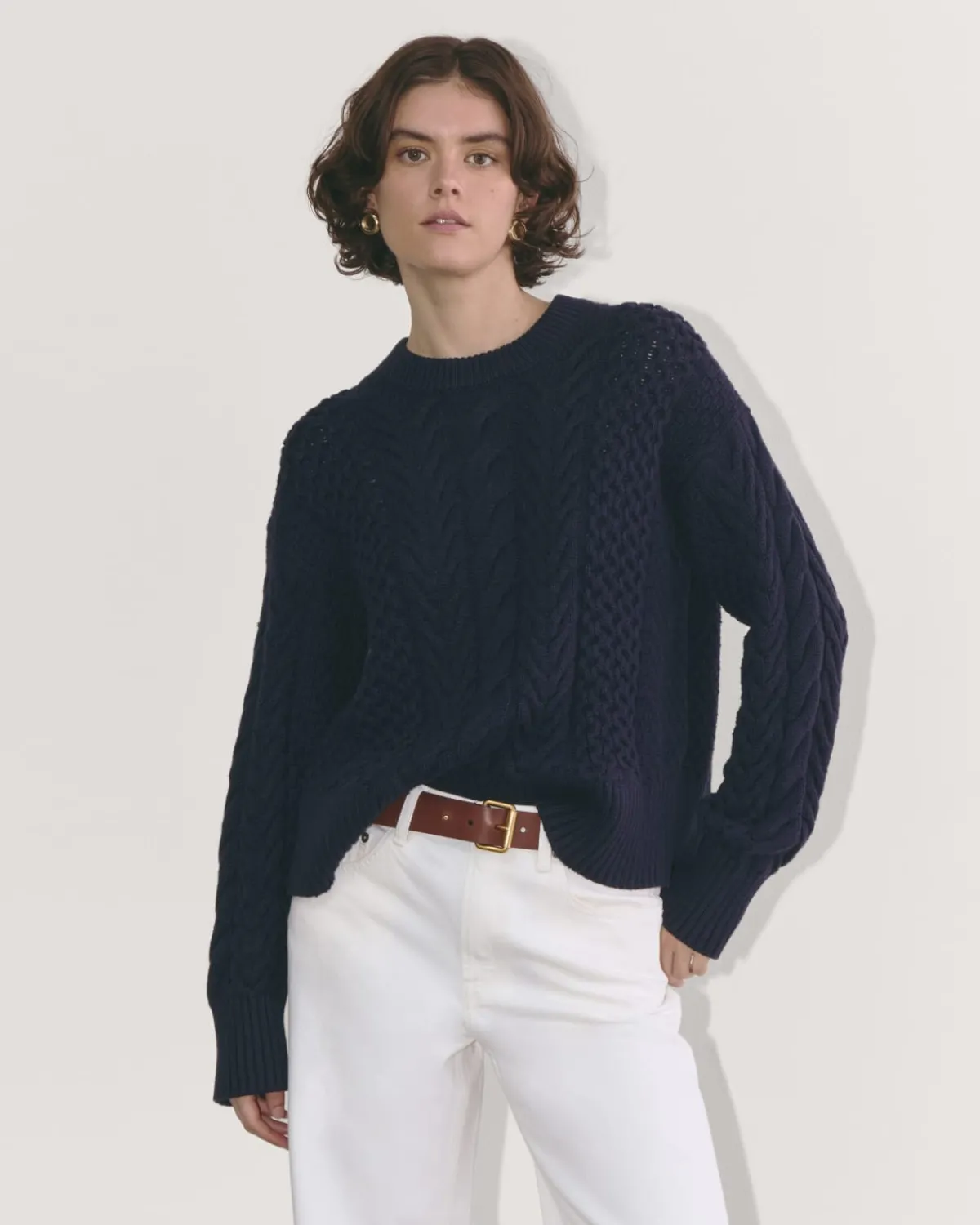 Everlane Sweaters|Crew Sweaters*The Cable Sweater in Everyday Cotton