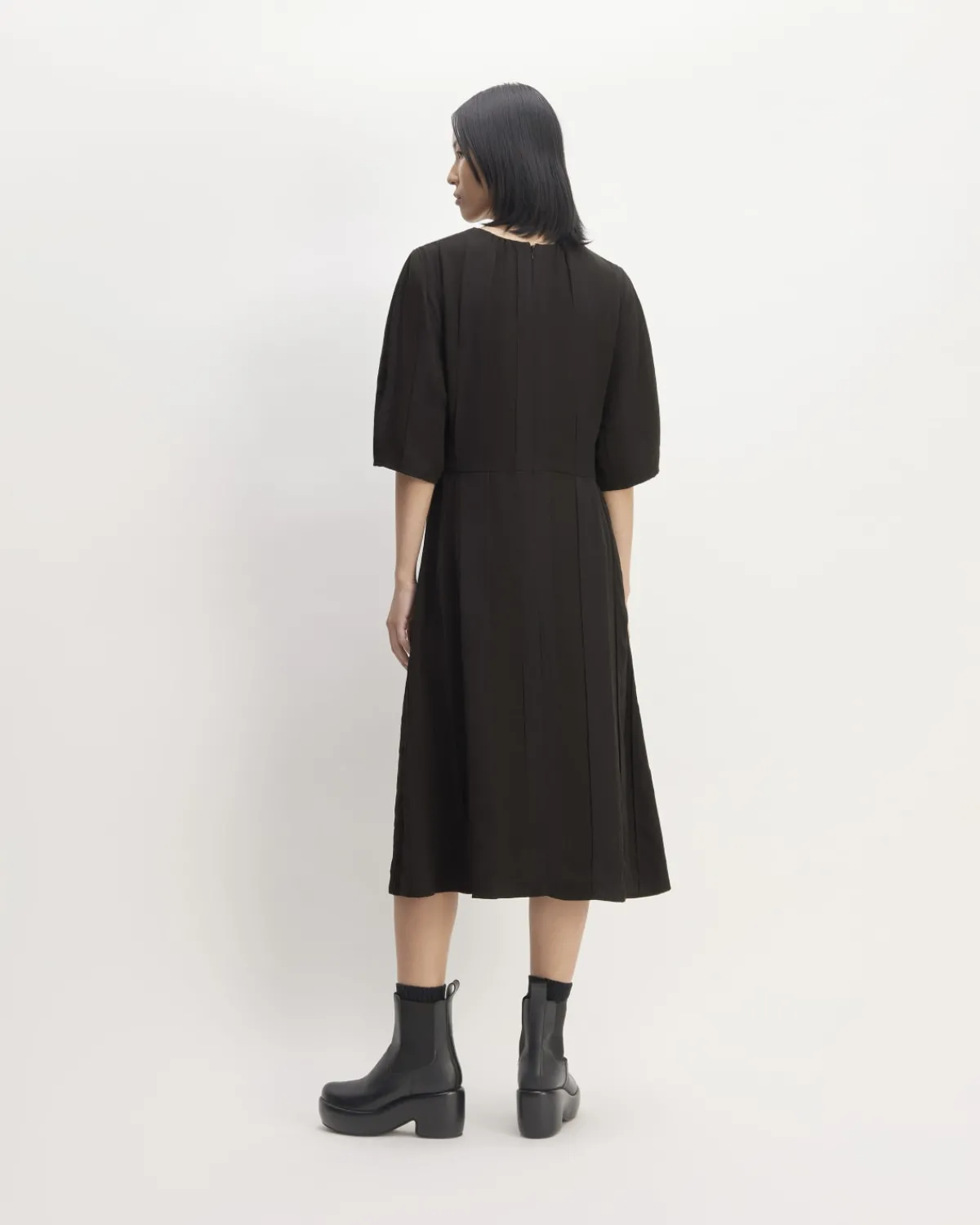 Everlane Dresses*The City Stripe Ruched Dress