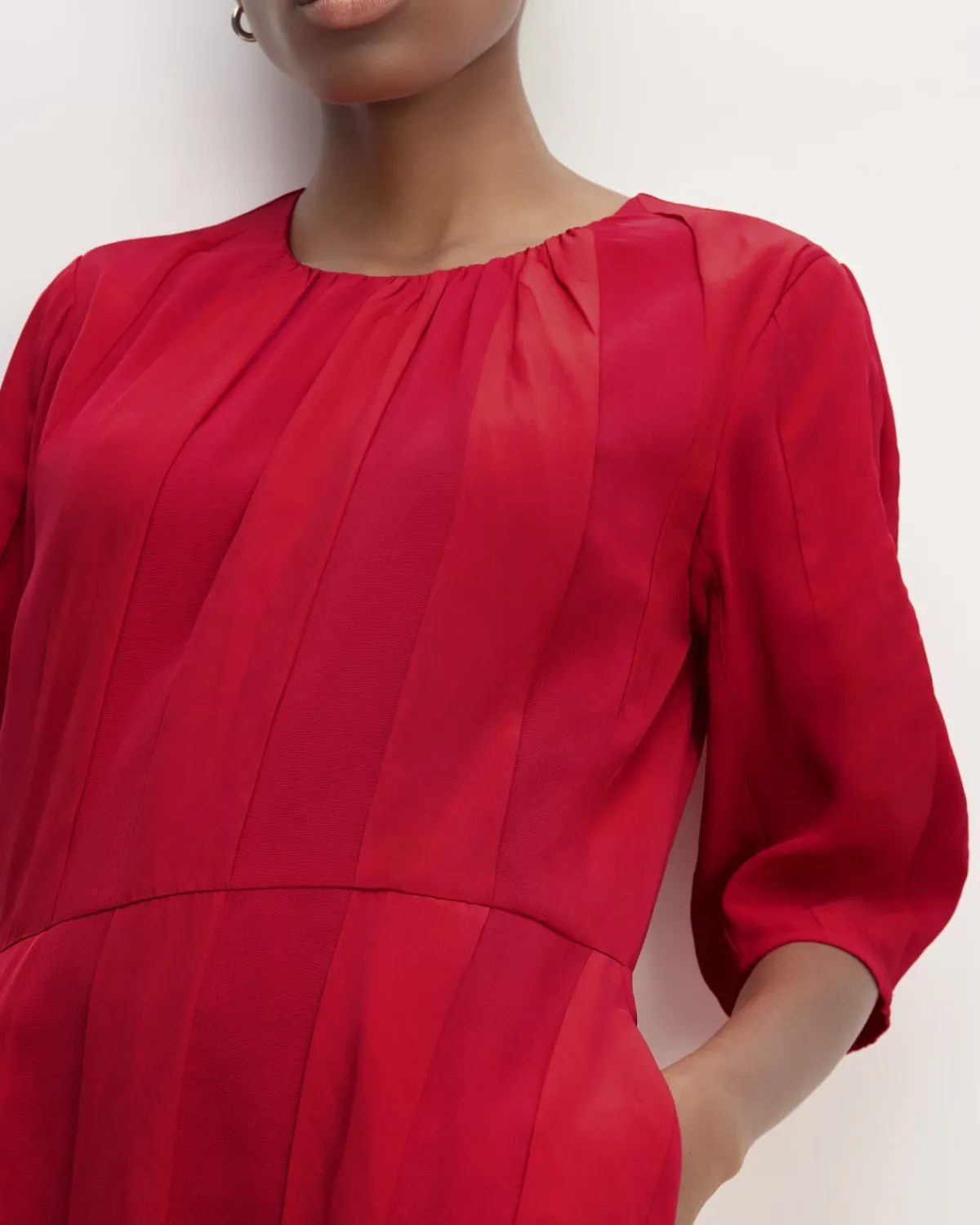 Everlane Dresses*The City Stripe Ruched Dress