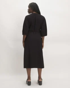 Everlane Dresses*The City Stripe Wrap Dress
