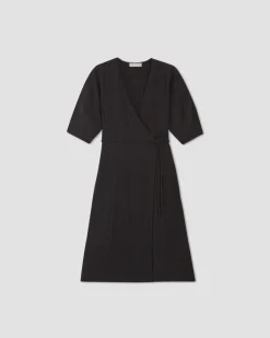Everlane Dresses*The City Stripe Wrap Dress