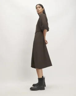 Everlane Dresses*The City Stripe Wrap Dress