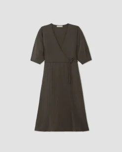 Everlane Dresses*The City Stripe Wrap Dress
