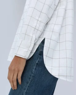 Everlane Tops*The Classic Cotton Flannel Shirt Canvas Tan Plaid
