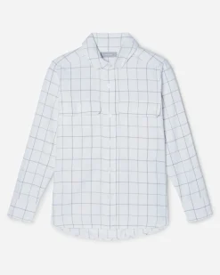 Everlane Tops*The Classic Cotton Flannel Shirt Canvas Tan Plaid