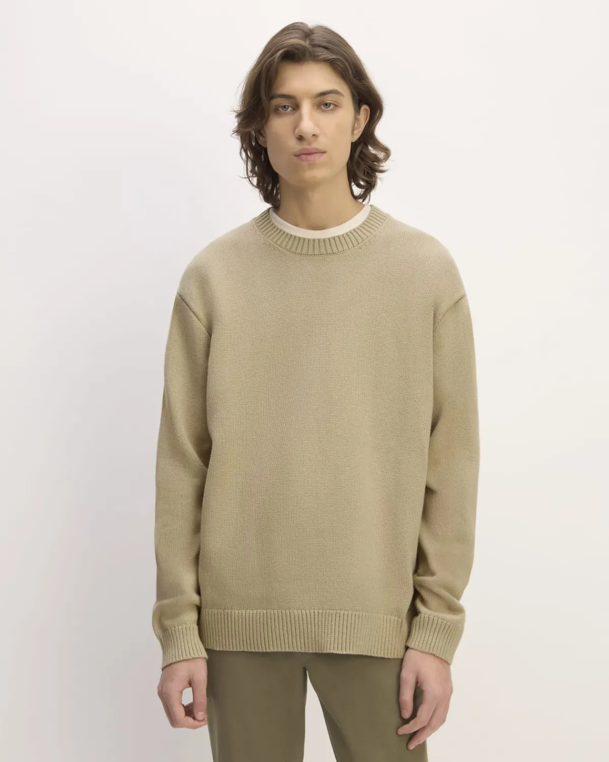 Everlane Sweaters|Turtleneck Sweaters*The Classic Sweater in Everyday Cotton Dark Heathered Camel