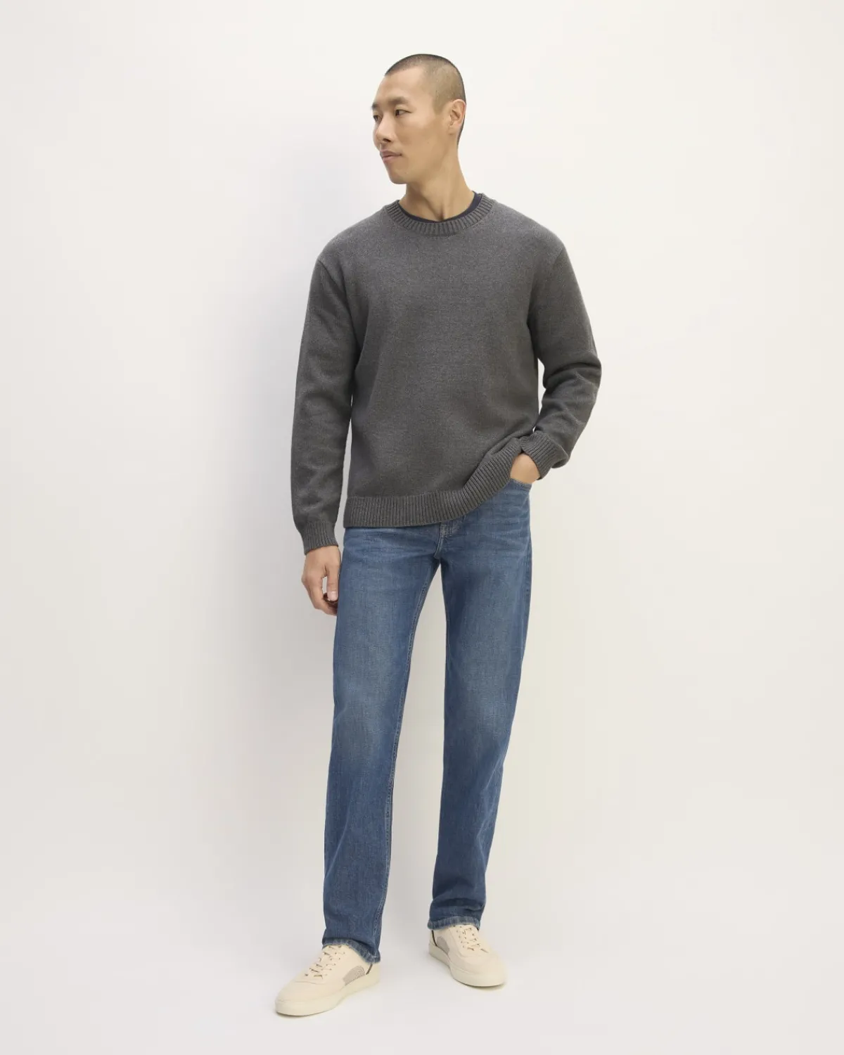 Everlane Sweaters|Turtleneck Sweaters*The Classic Sweater in Everyday Cotton Dark Heathered Camel