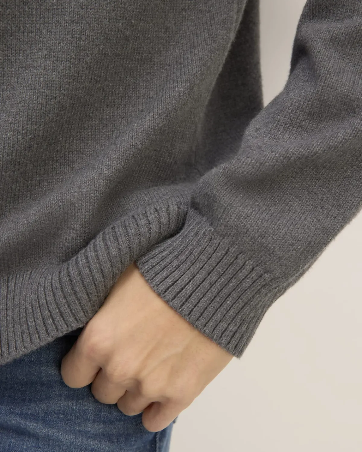 Everlane Sweaters|Turtleneck Sweaters*The Classic Sweater in Everyday Cotton Dark Heathered Camel