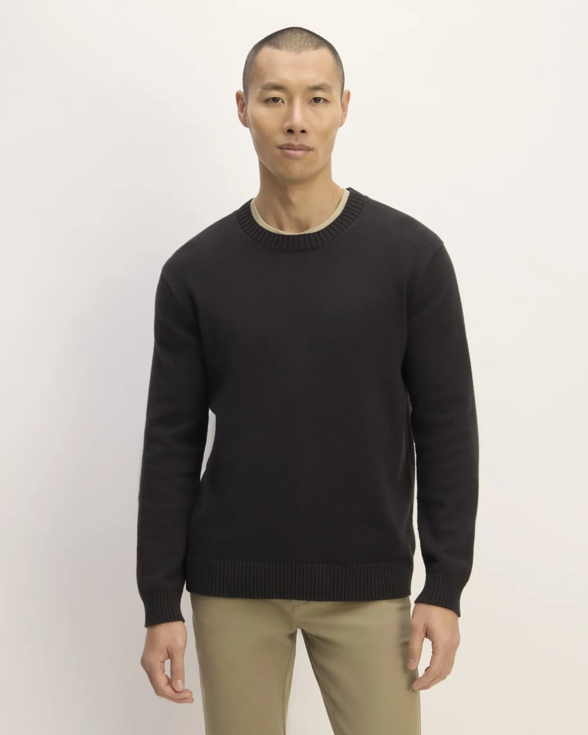 Everlane Sweaters|Turtleneck Sweaters*The Classic Sweater in Everyday Cotton Dark Heathered Camel