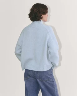 Everlane Sweaters|Turtleneck Sweaters*The Cloud Oversized Turtleneck Chambray Blue