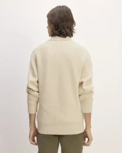 Everlane Sweaters|Turtleneck Sweaters*The Cotton Chunky Rib Polo Heathered Charcoal