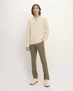 Everlane Sweaters|Turtleneck Sweaters*The Cotton Chunky Rib Polo Heathered Charcoal