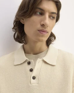 Everlane Sweaters|Turtleneck Sweaters*The Cotton Chunky Rib Polo Heathered Charcoal