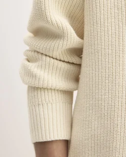 Everlane Sweaters|Turtleneck Sweaters*The Cotton Chunky Rib Polo Heathered Charcoal