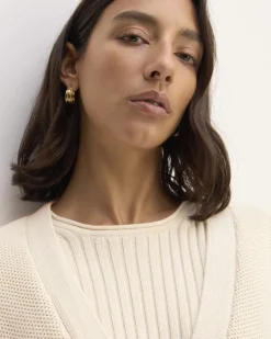 Everlane Sweaters|Cardigans*The Cotton Honeycomb Cardigan Canvas