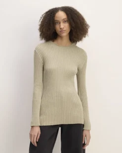 Everlane Sweaters|Crew Sweaters*The Cotton Rib Crew Trench Coat Khaki