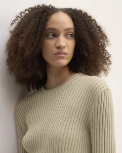 Everlane Sweaters|Crew Sweaters*The Cotton Rib Crew Trench Coat Khaki