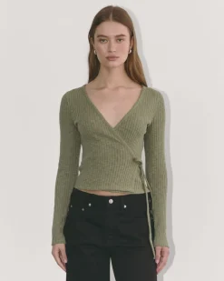 Everlane Tops*The Cozy Rib Wrap Top