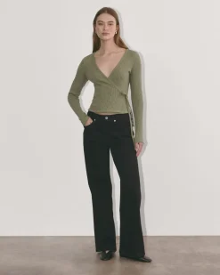 Everlane Tops*The Cozy Rib Wrap Top