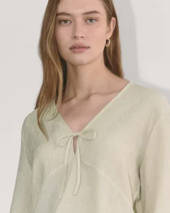 Everlane Tops*The Crinkle Long-Sleeve