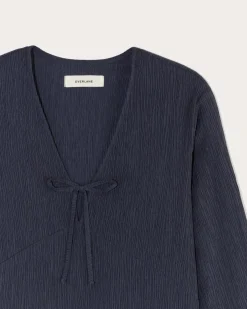 Everlane Tops*The Crinkle Long-Sleeve