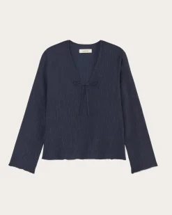 Everlane Tops*The Crinkle Long-Sleeve