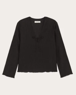 Everlane Tops*The Crinkle Long-Sleeve