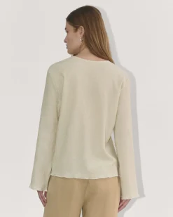 Everlane Tops*The Crinkle Long-Sleeve