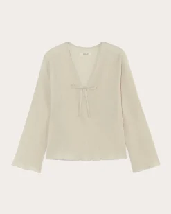 Everlane Tops*The Crinkle Long-Sleeve