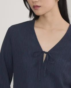 Everlane Tops*The Crinkle Long-Sleeve